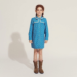 Платье поплиновое Gingersnaps "Lei Bluefields", синее